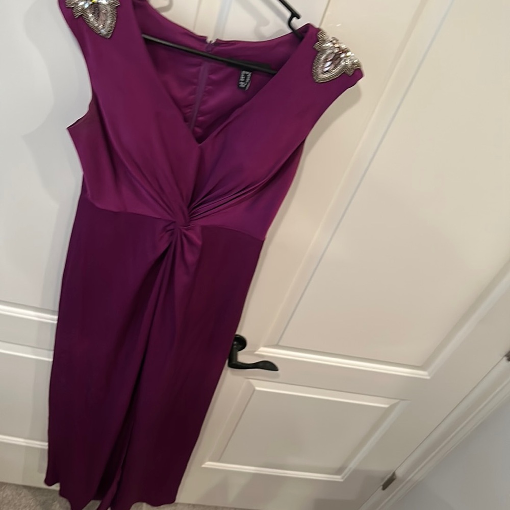 Aidan Mattox purple gown sz 8